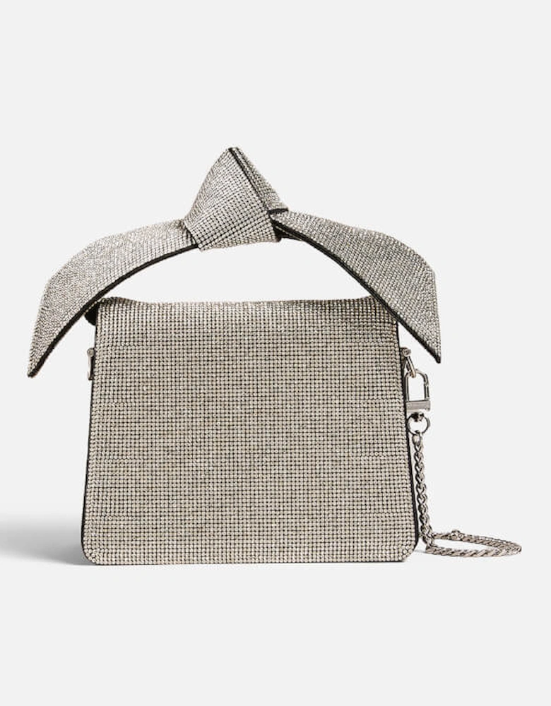 Nialisa Crystal-Embellished Satin Crossbody Bag