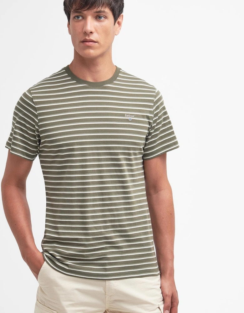 Ponte Stripe Mens Tailored T-Shirt