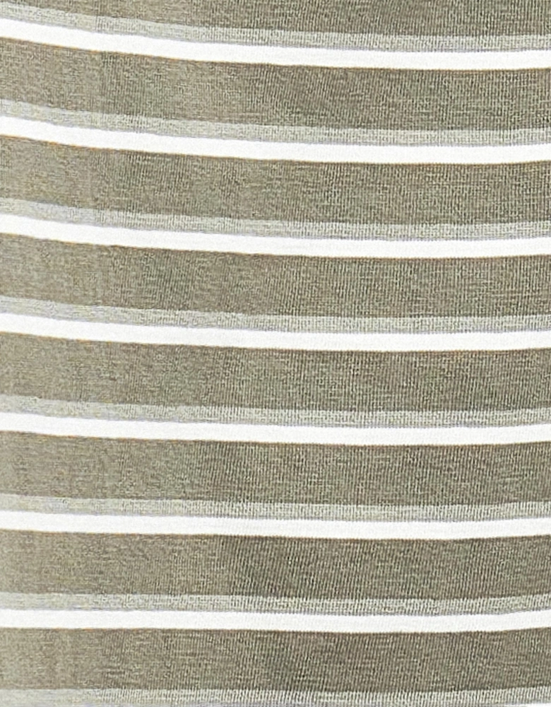 Ponte Stripe Mens Tailored T-Shirt