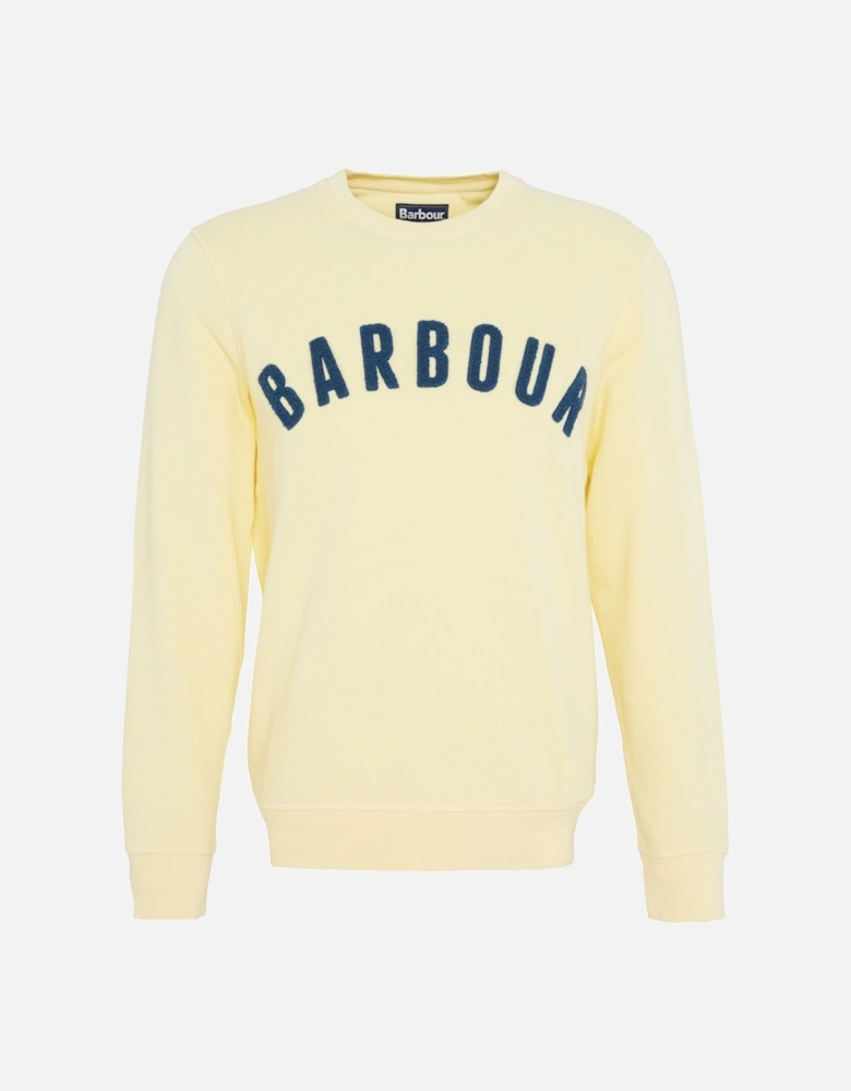 Prep Logo Crew Neck Sweat Lemon