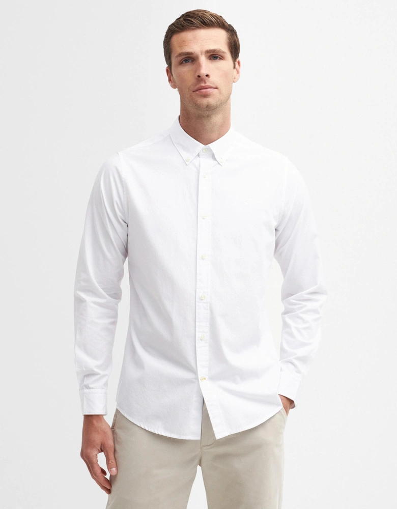 Crest Poplin Mens Long Sleeve Tailored Shirt