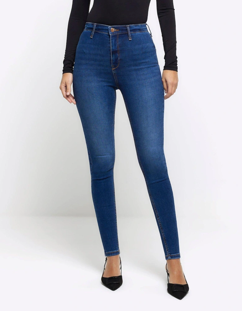 High Rise Skinny Jean - Dark Denim