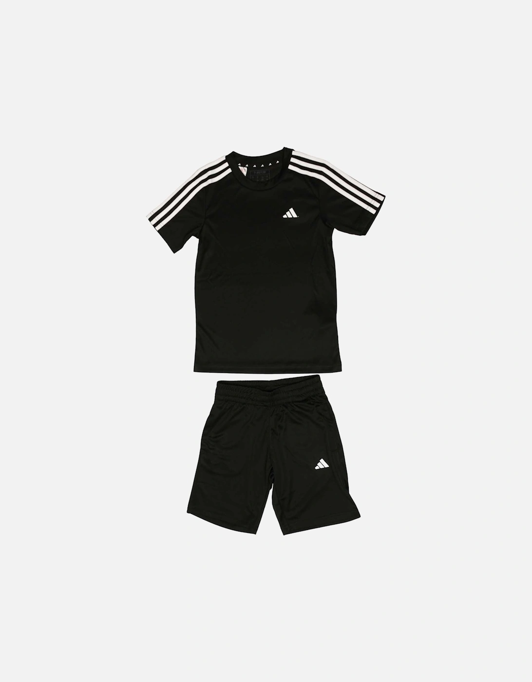 Juniors Jersey & Shorts 3 Stripes Essentials Set, 3 of 2