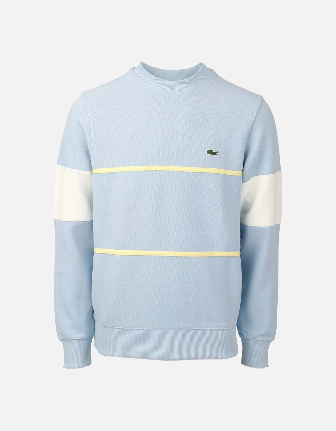 Mens Heritage Colourblock Pique Sweatshirt, 4 of 3