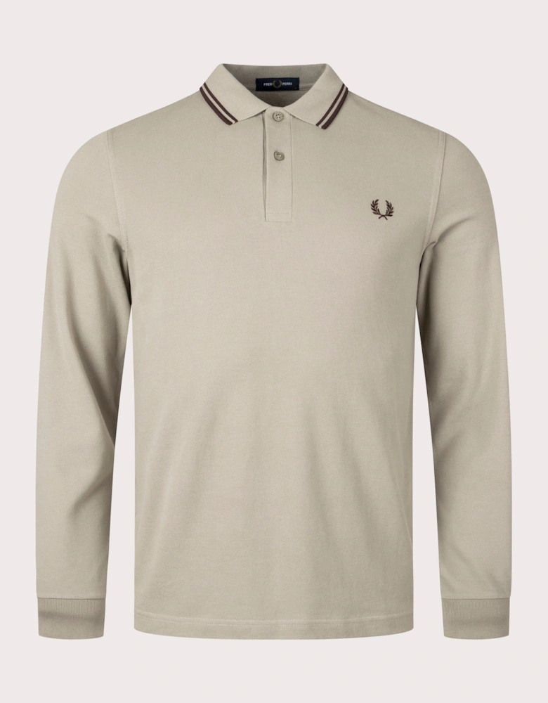 Long Sleeve Twin Tipped Polo Shirt