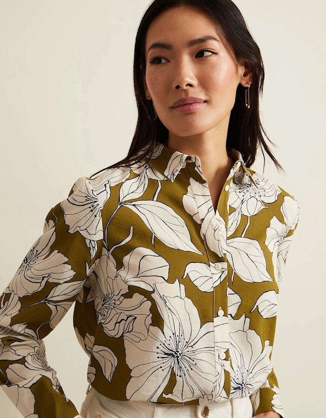 Lena Linear Floral Shirt, 9 of 8