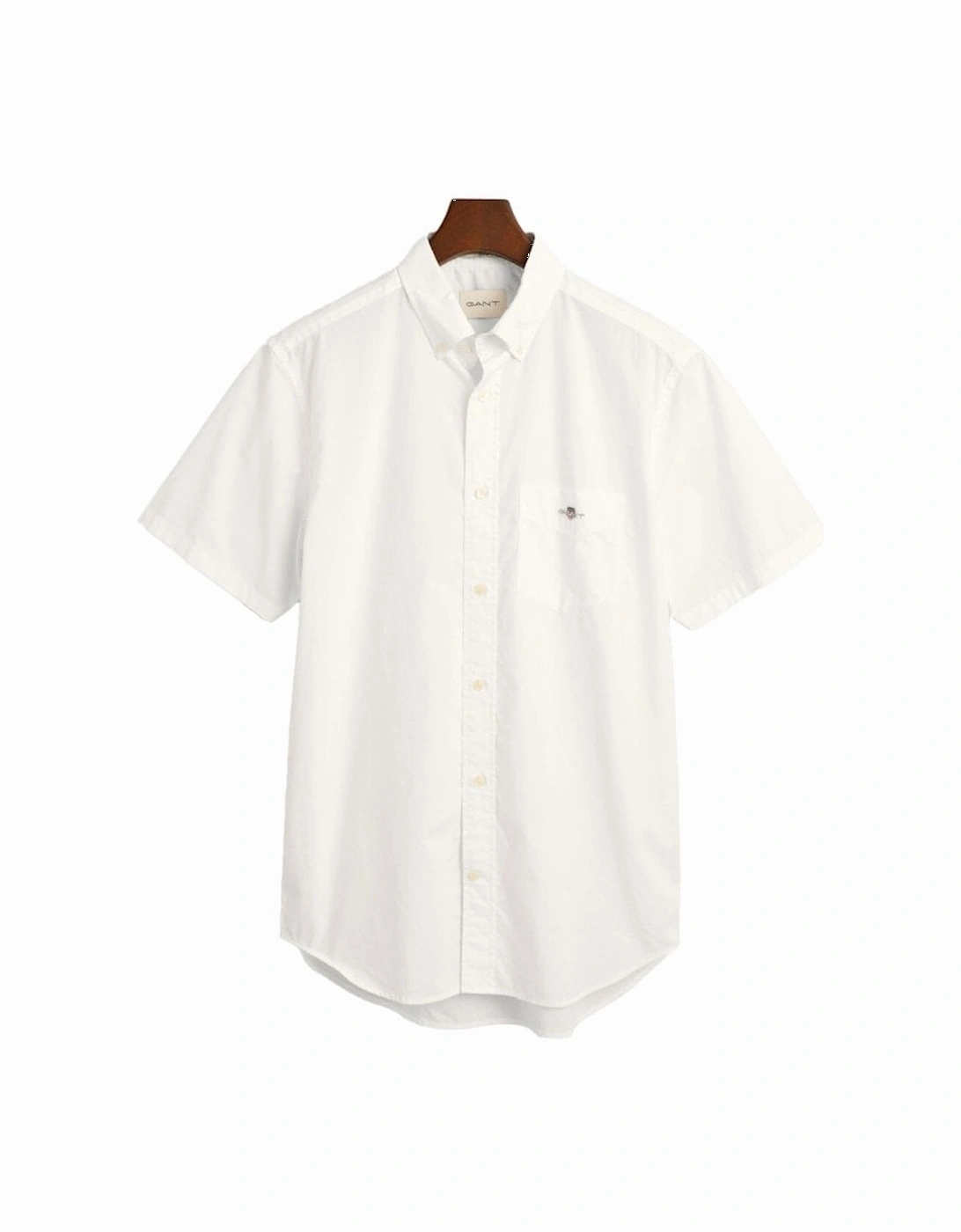 Regular Short Sleeve Poplin Shirt White, 4 of 3
