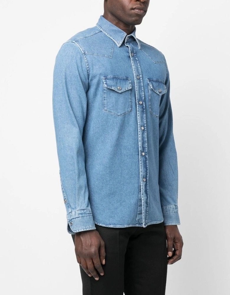 Denim Western Shirt Blue