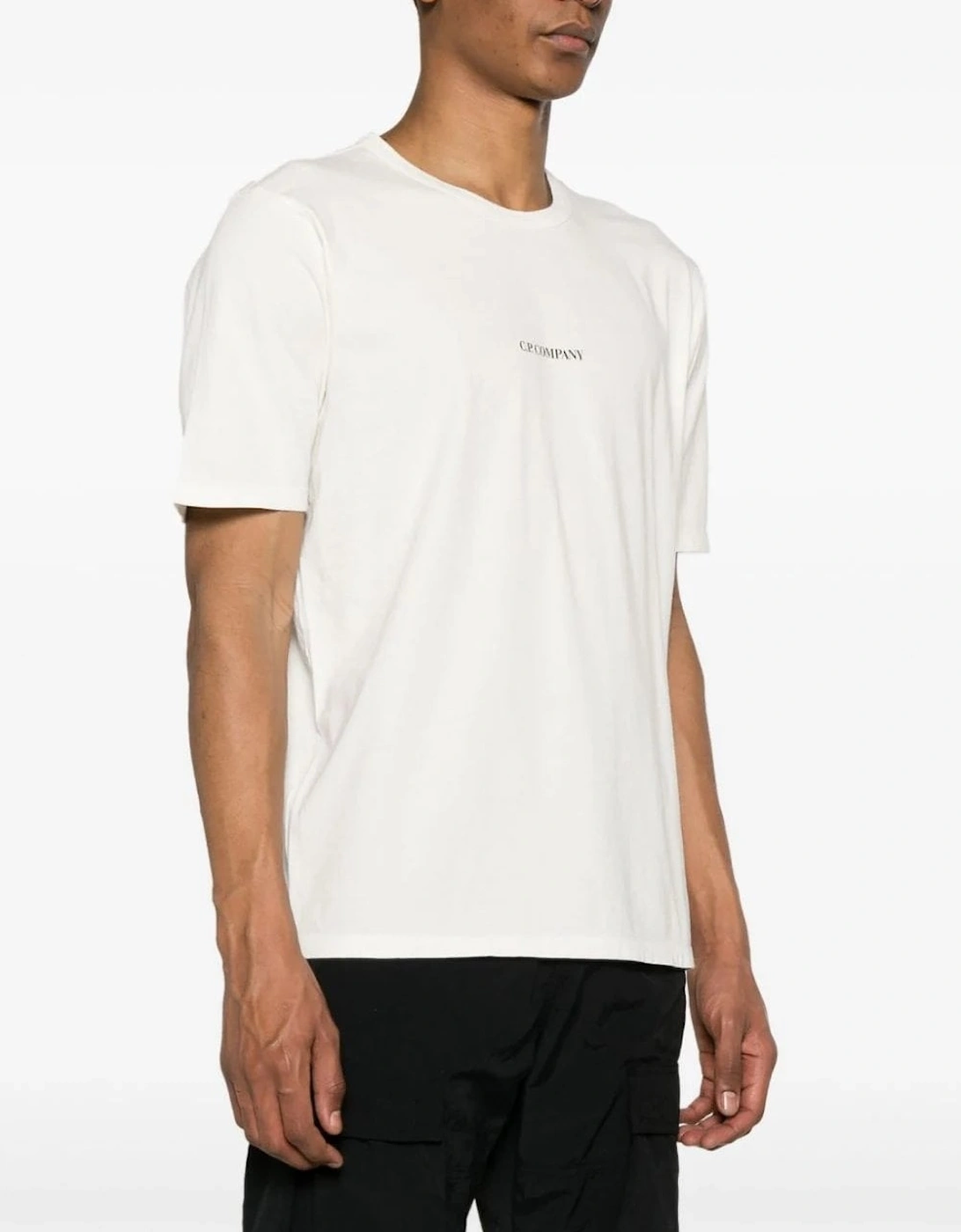 Garment Dyed Logo T-shirt White