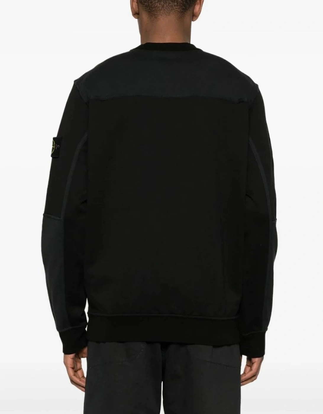 Cotton Zip Pocket Sweatshirt Black
