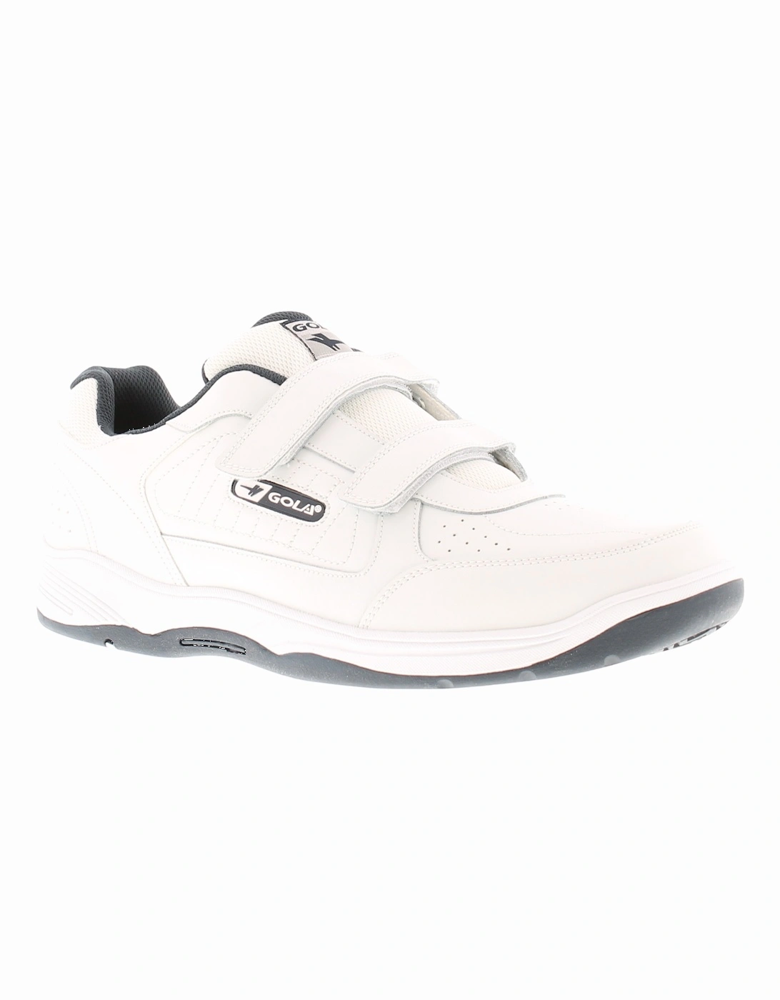 Mens Trainers Belmont touch fastening Wide XL Touch Fastening white UK Size, 6 of 5