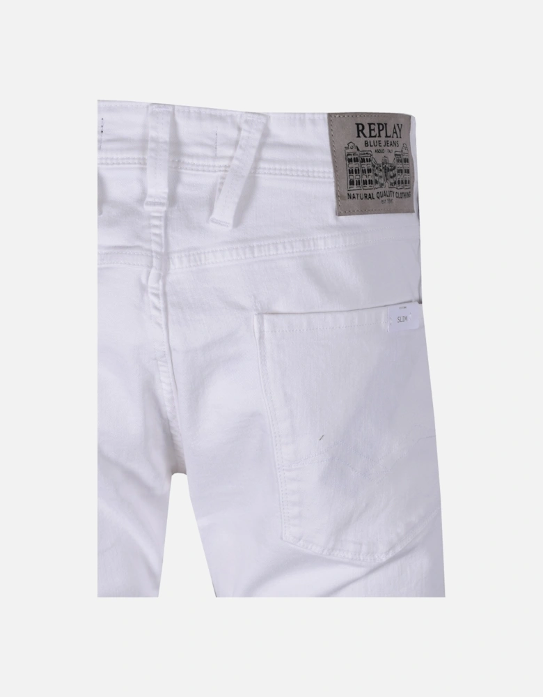 Anbass Slim Fit Jeans White