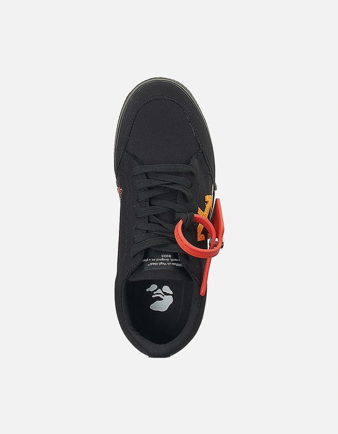 Vulc Low Orange Design Black Sneakers