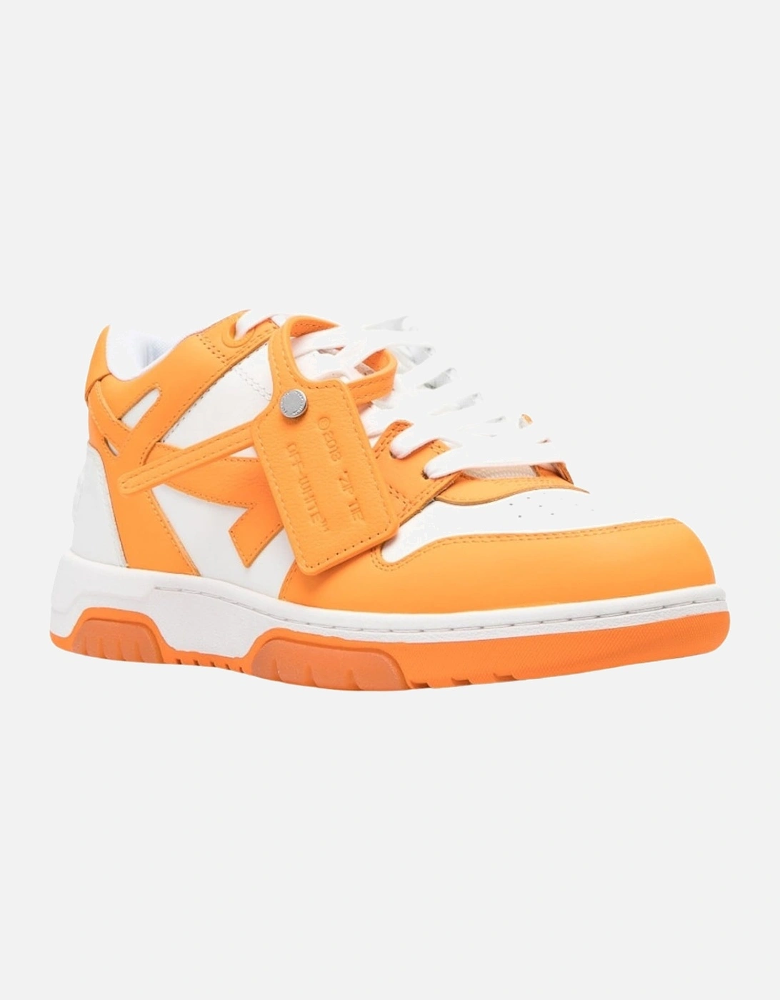 Out Of Office Orange Leather Sneakers