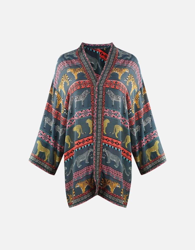 Masari Mara 1202110 Grey Short Kimono