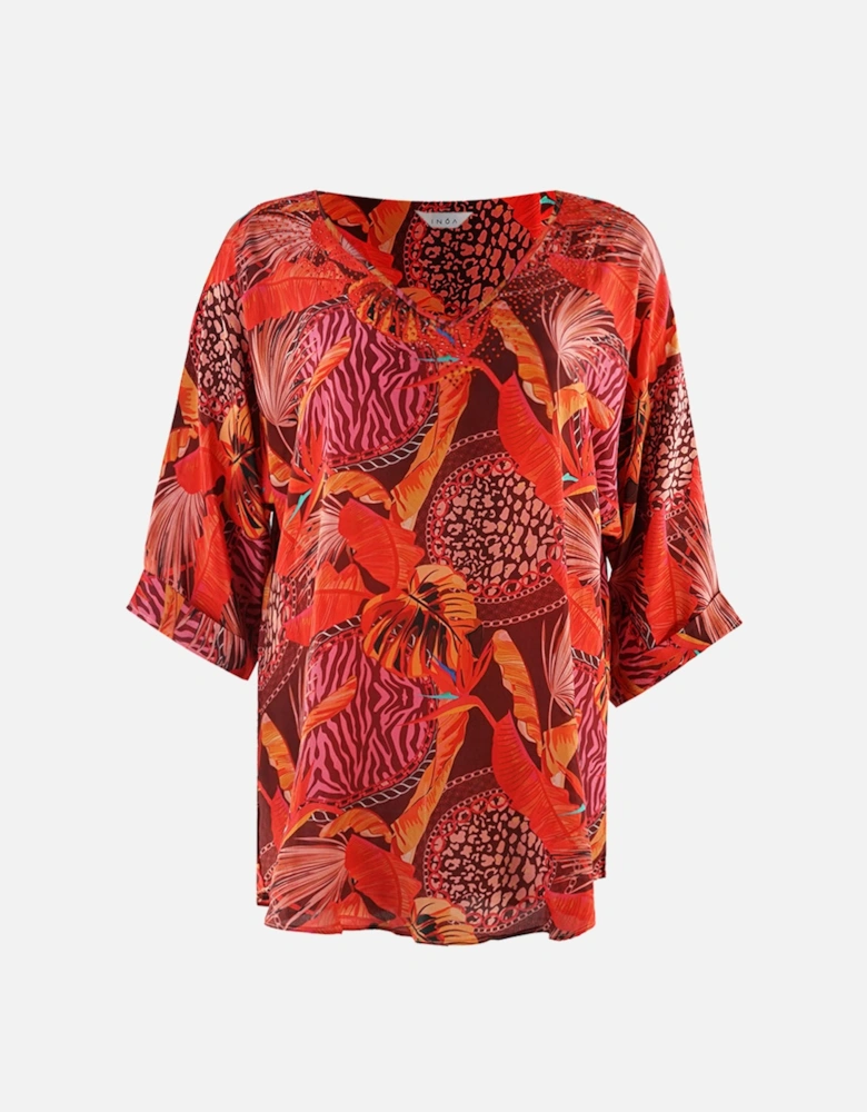 Congo Rainforest 1202115 Red Silk Fish Top