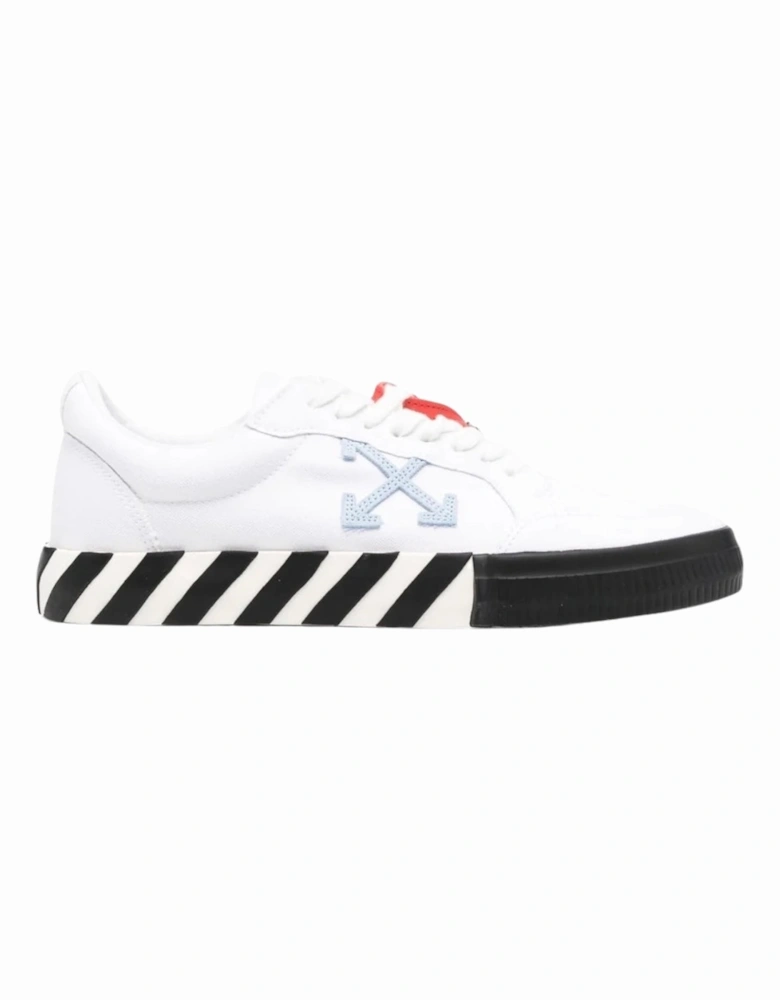 Vulc Low Light Blue Design White Sneakers