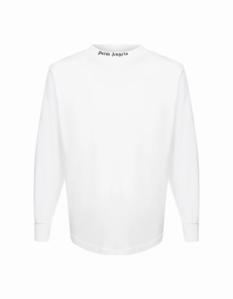 Double Classic Logo Long Sleeve White T-Shirt