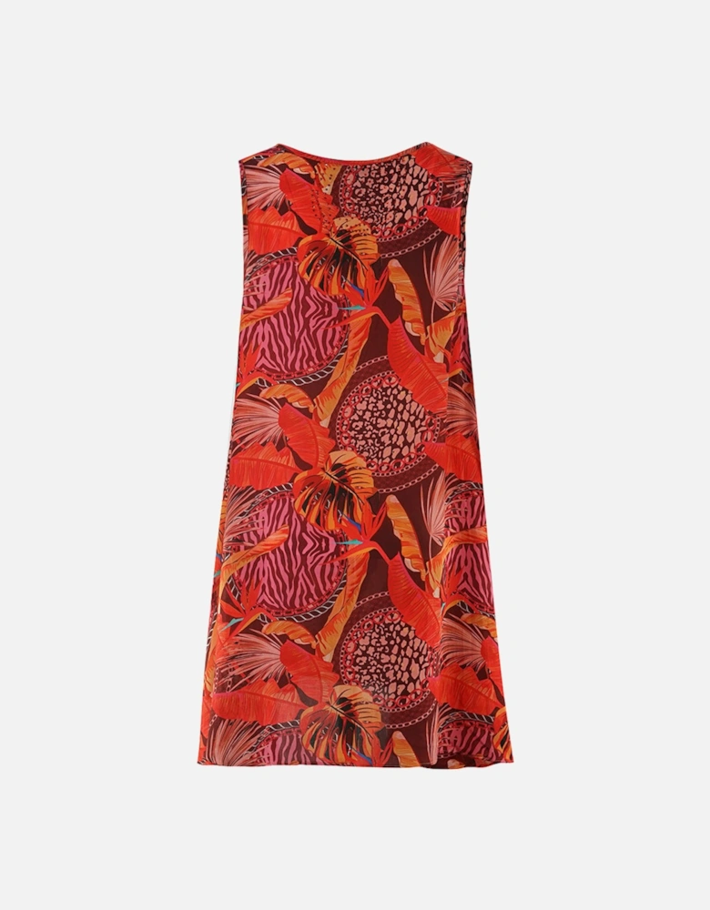 Congo Rainforest 1202115 Red Flowing Top