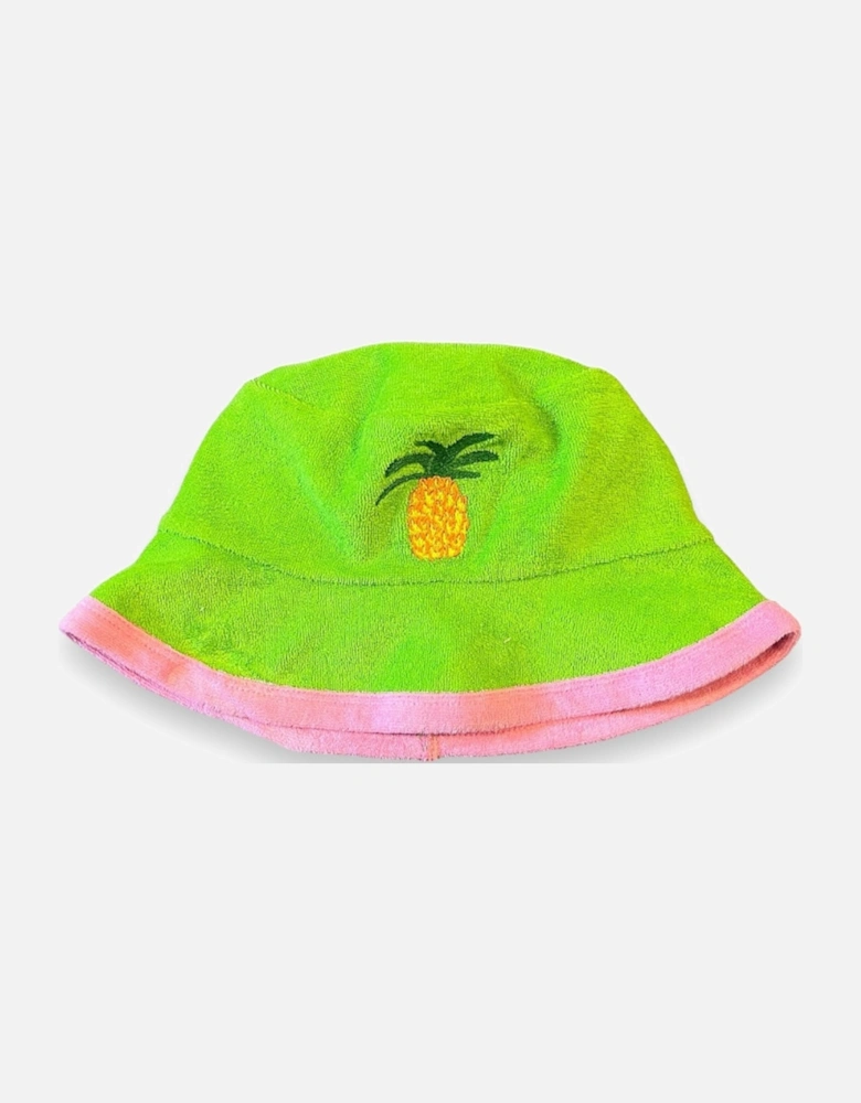 Pink + Green Towelling Hat