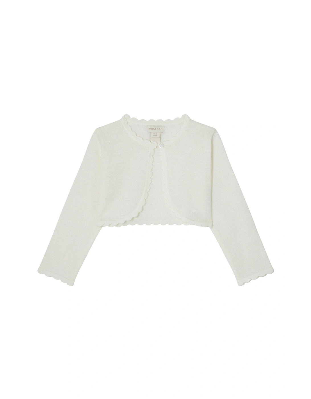 Baby Girls Niamh Cardigan - Ivory, 2 of 1