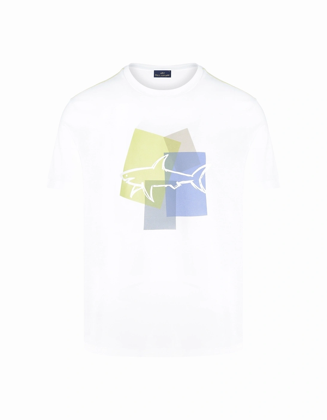 Cotton Shark Print T-shirt White, 5 of 4
