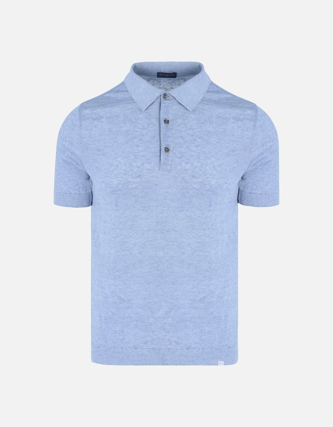 Delave Linen Polo Shirt Blue, 5 of 4
