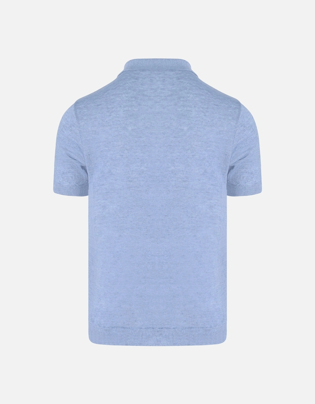 Delave Linen Polo Shirt Blue