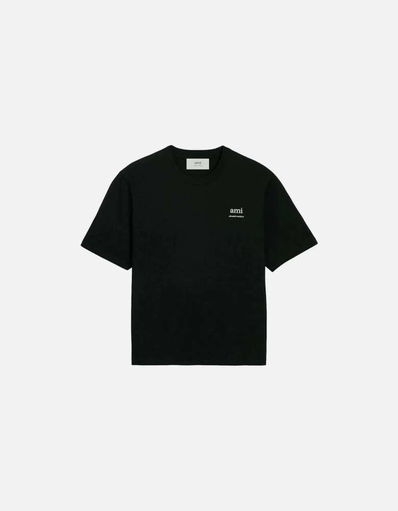 Branded Cotton T-shirt Black