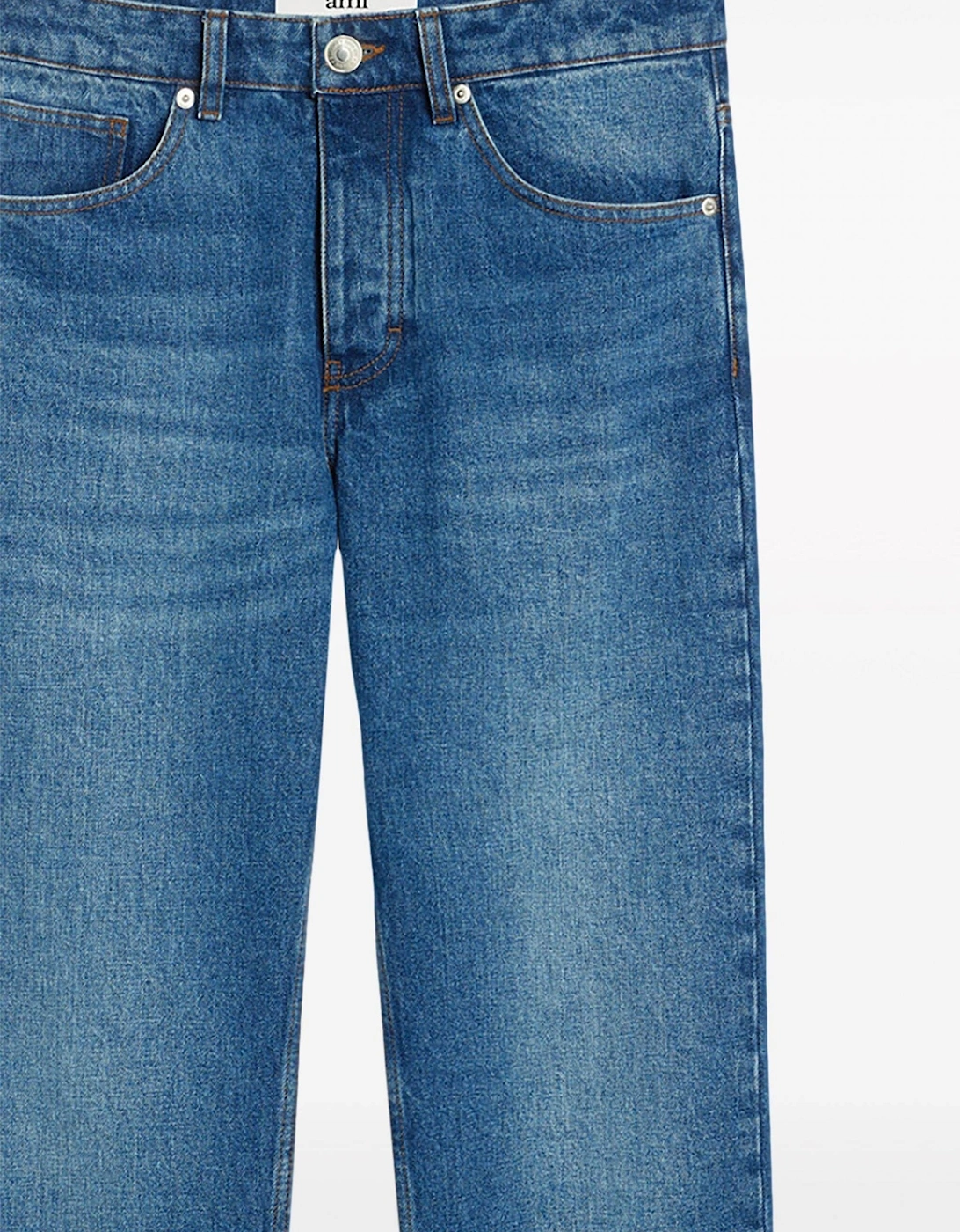 Classic Fit Washed Denim Jeans