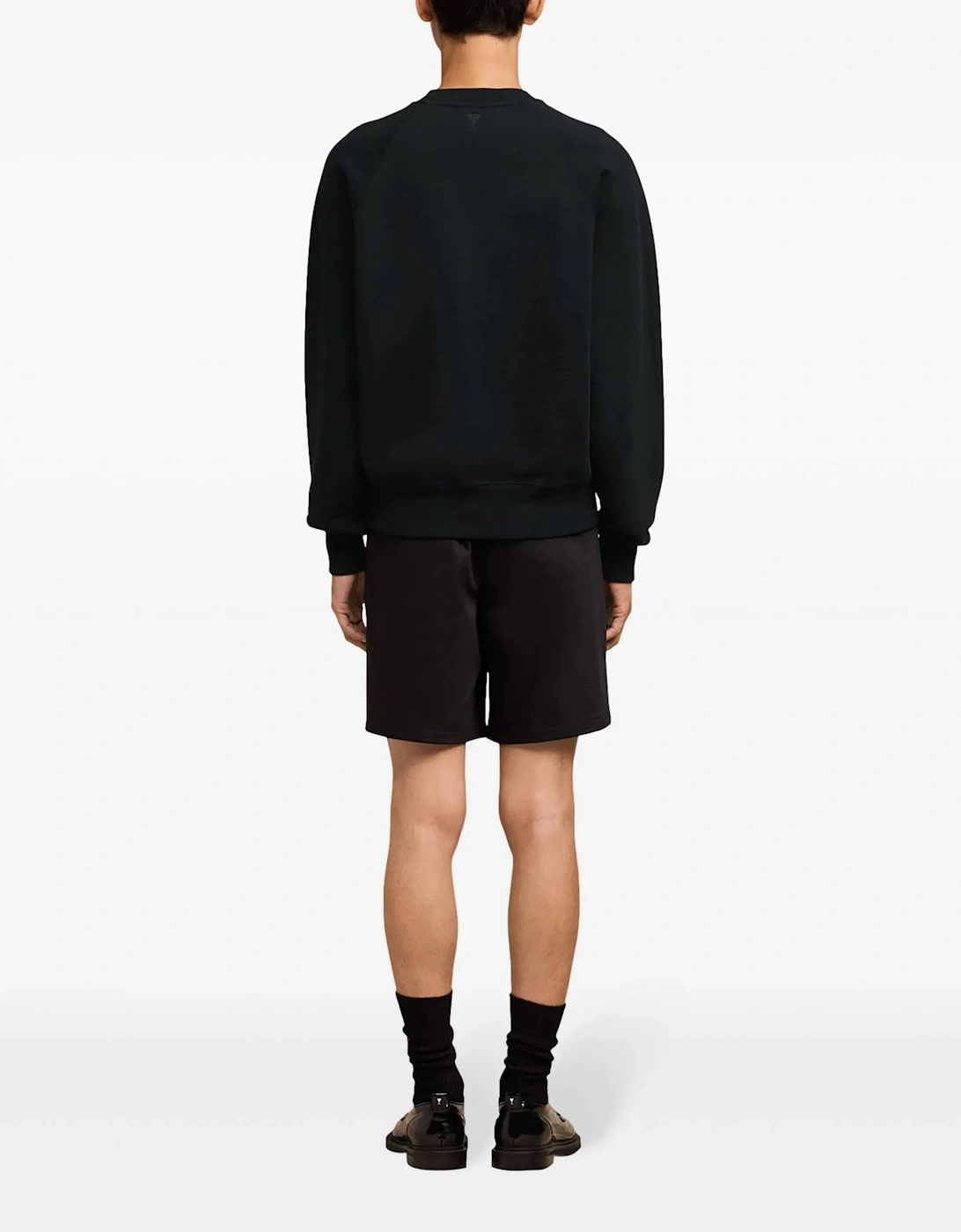 Branded Cotton Sweatshirt Black