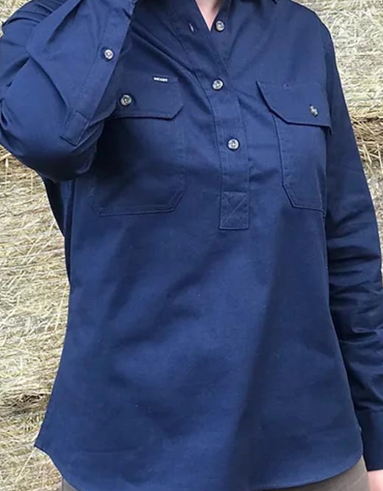 Women's Work Shirt Navy