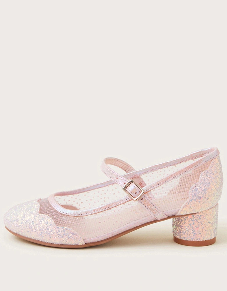 Girls Annabelle Princess Heel Shoes - Pink