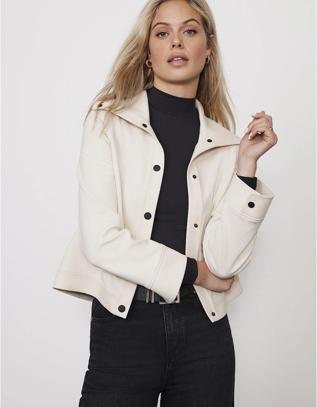 Neutral Wide Collar Jacket, 3 of 2