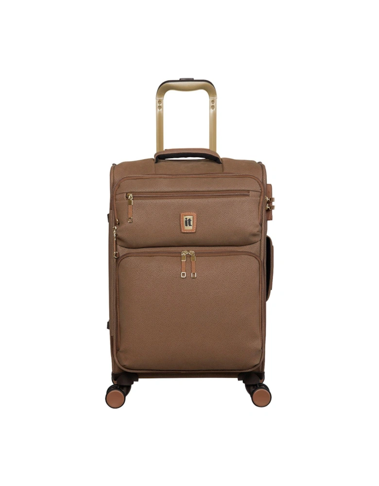 Enduring Cabin Expandable Suitcase with TSA Lock - Tan
