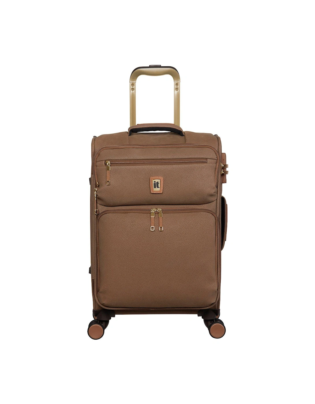 Enduring Cabin Expandable Suitcase with TSA Lock - Tan, 2 of 1