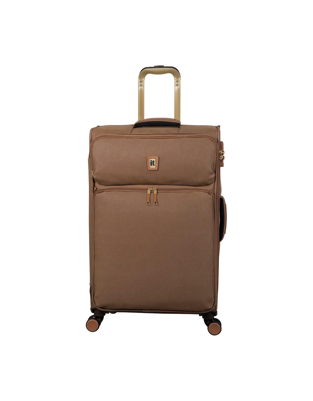 Enduring Medium Expandable Suitcase with TSA Lock - Tan, 2 of 1
