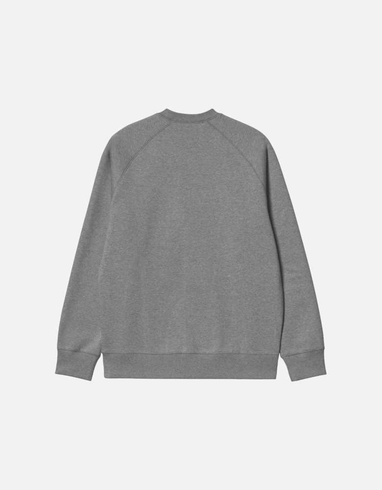 Chase Crew Sweatshirt - Dark Grey Heather/Gold