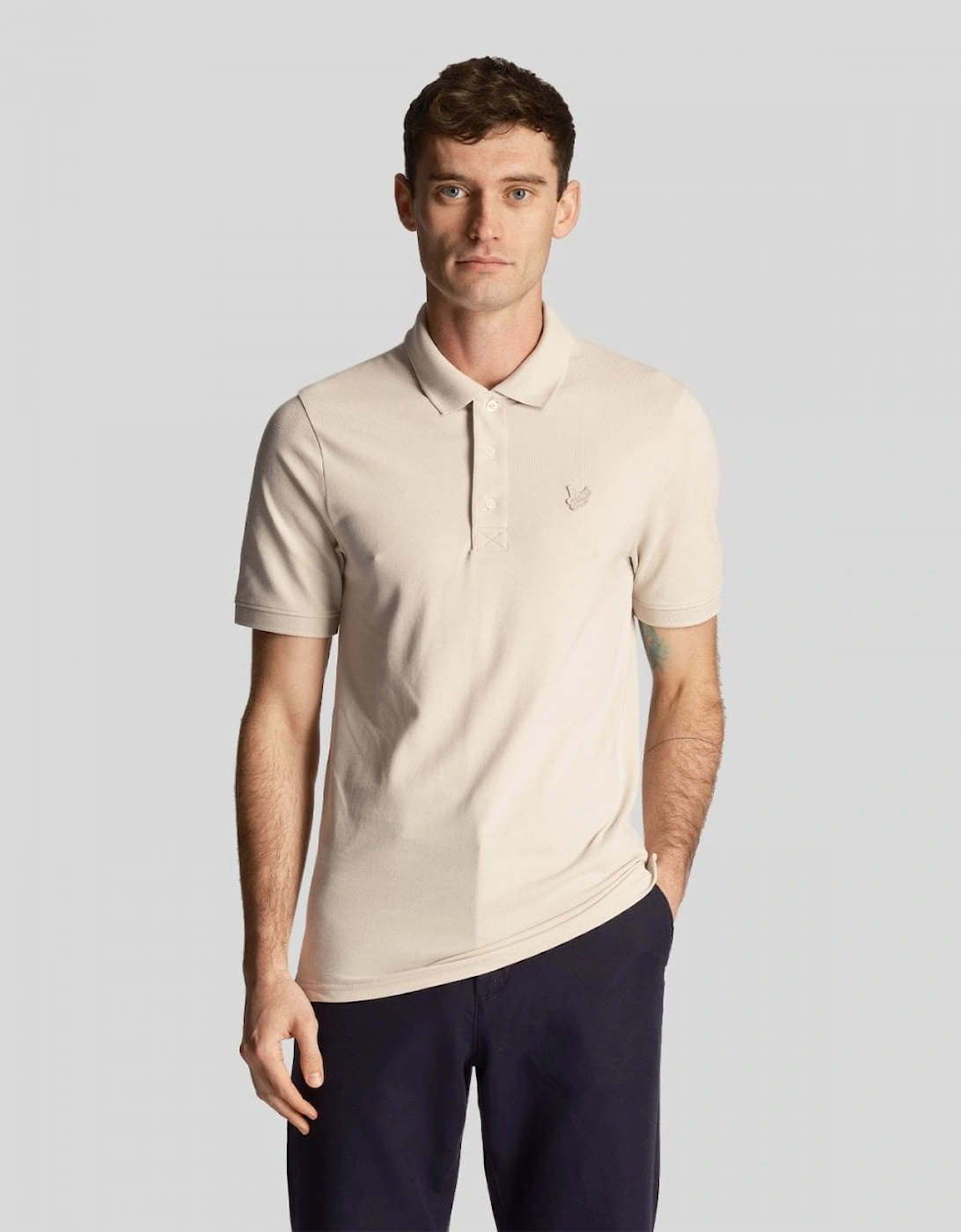 Lyle & Scott Tonal Eagle Mens Polo Shirt, 5 of 4