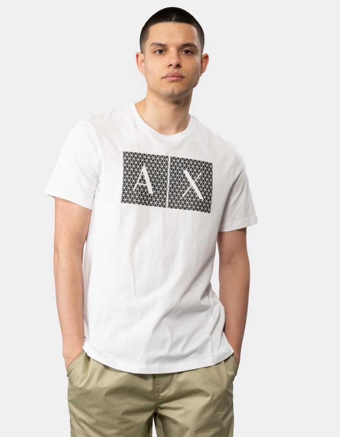 Mens Slim Fit A|X Large Icon Logo T-Shirt, 6 of 5