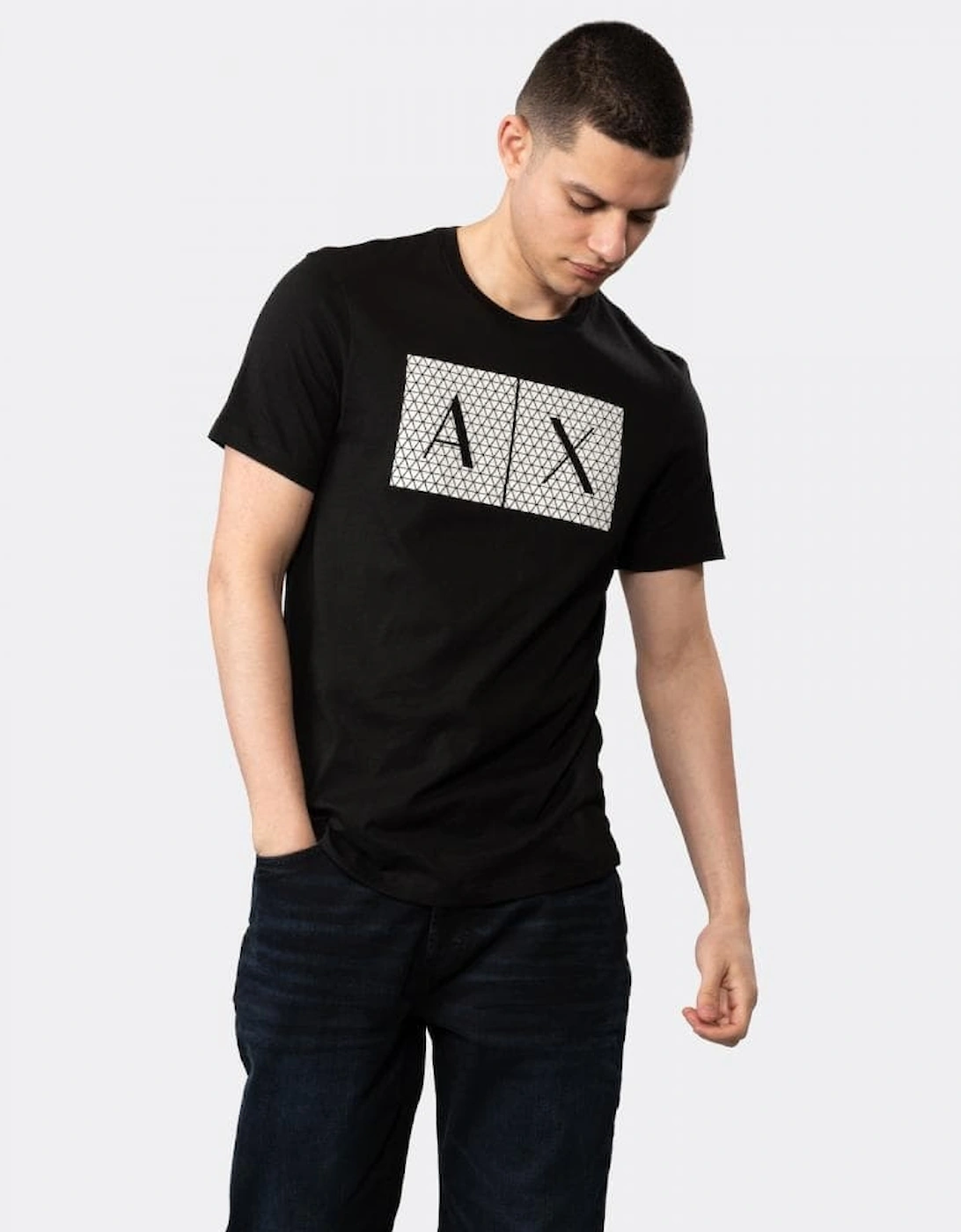 Mens Slim Fit A|X Large Icon Logo T-Shirt