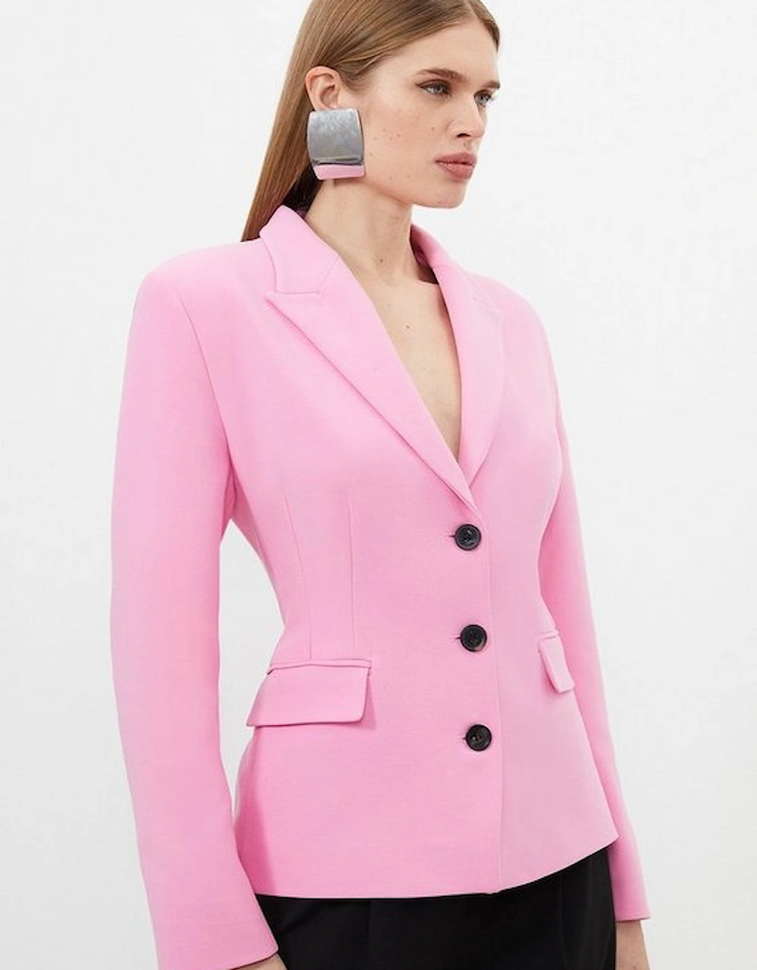Compact Stretched Tailored Darted Blazer, 5 of 4