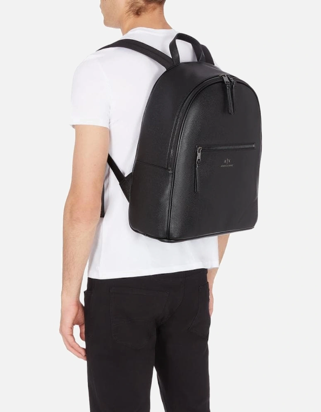 Matte Faux Leather Mens Backpack