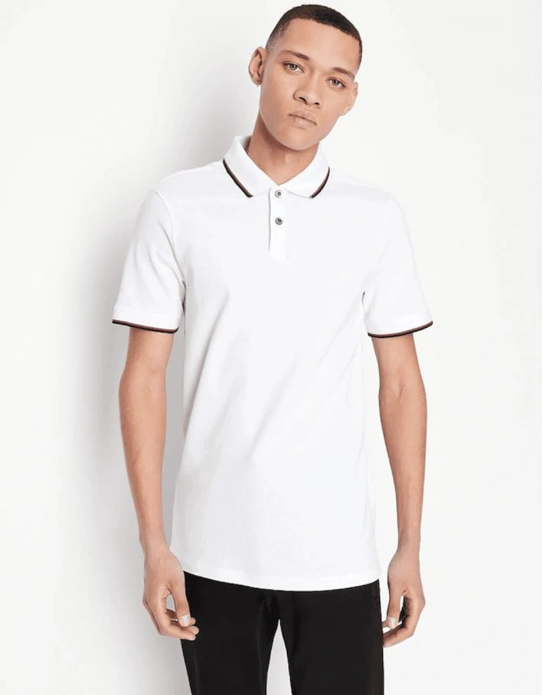 Mens Small Logo Pique Polo Shirt