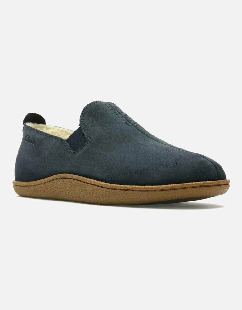 Home Mocc in Navy Suede