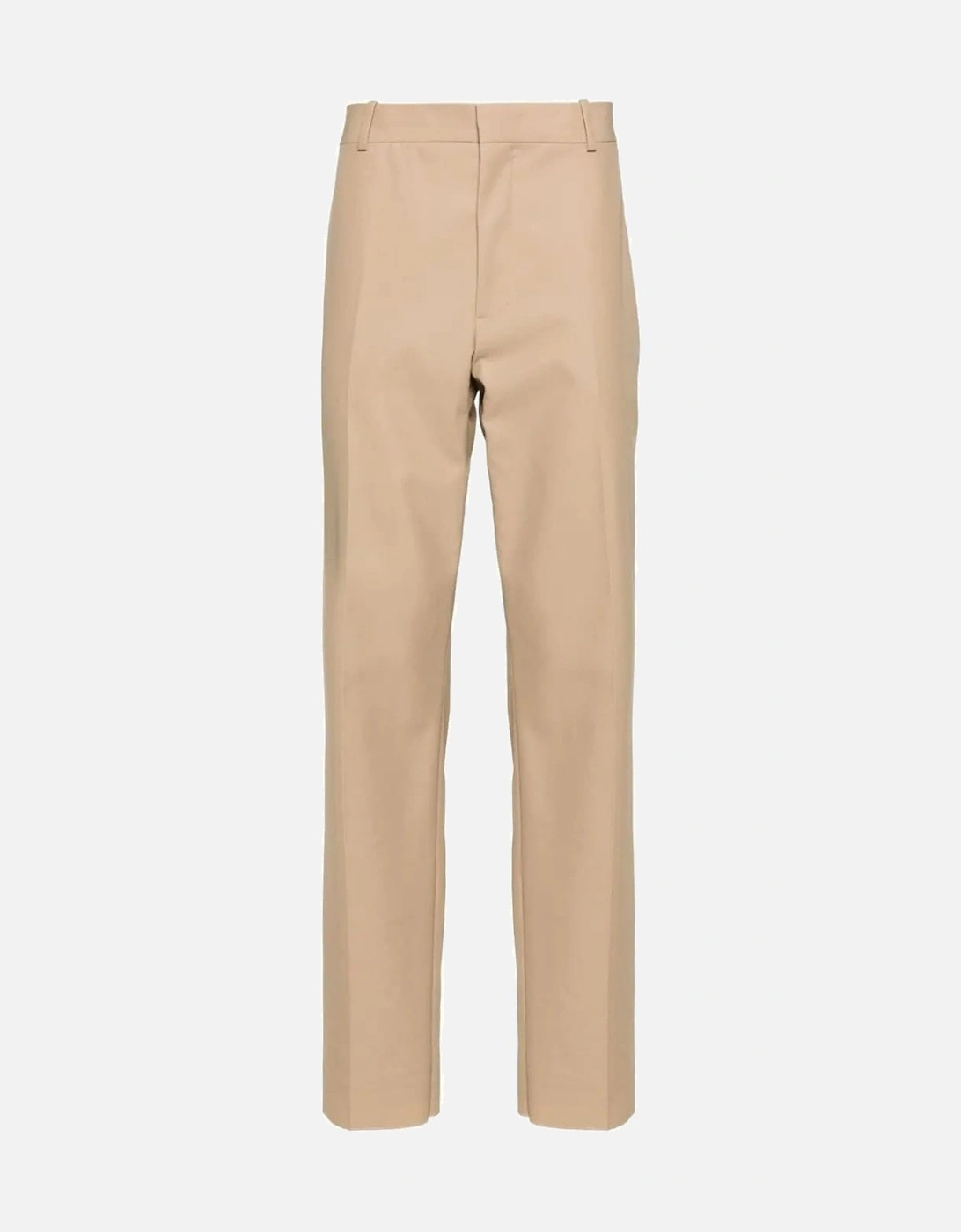 Cigarette Fit Twill Trousers Beige, 8 of 7