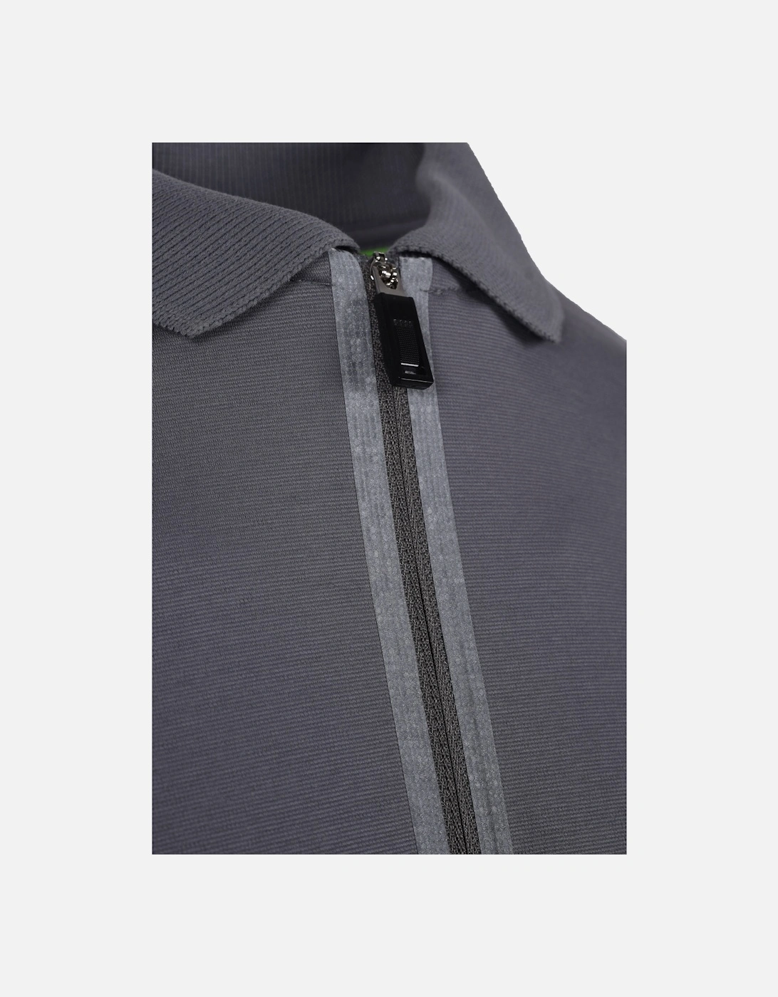 Boss Plisy Mirror Polo Shirt Medium Grey