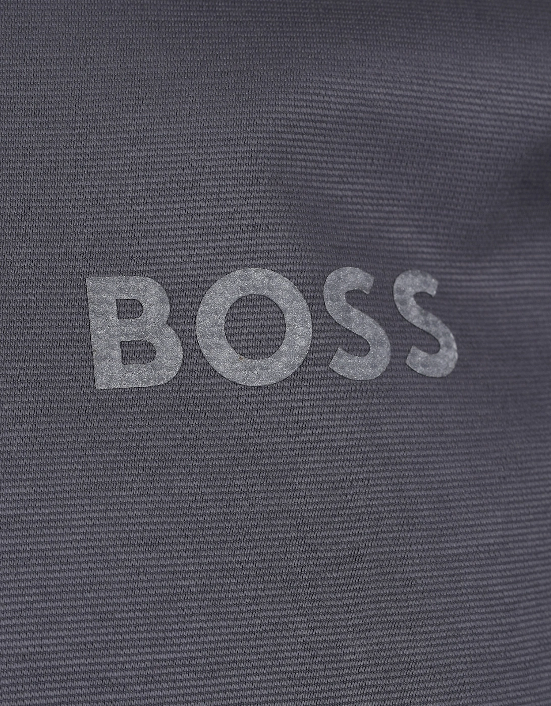 Boss Plisy Mirror Polo Shirt Medium Grey