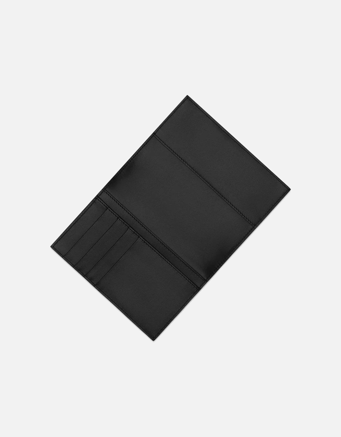 Embossed Plaque Wallet Black