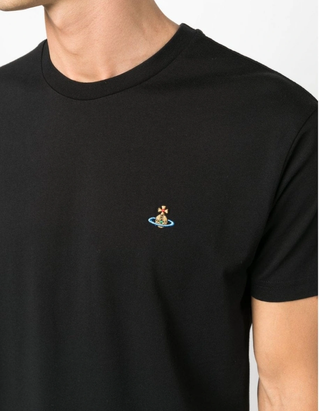 Classic Multicoloured Orb T-shirt Black